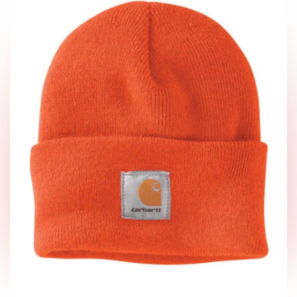 Carhartt Knit Cuffed beanie,watch hat,logo patch,stretch,winter warm,unisex OSFM - Picture 1 of 5
